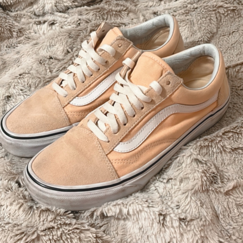 Vans old skool bleached apricot/ true white sneakers